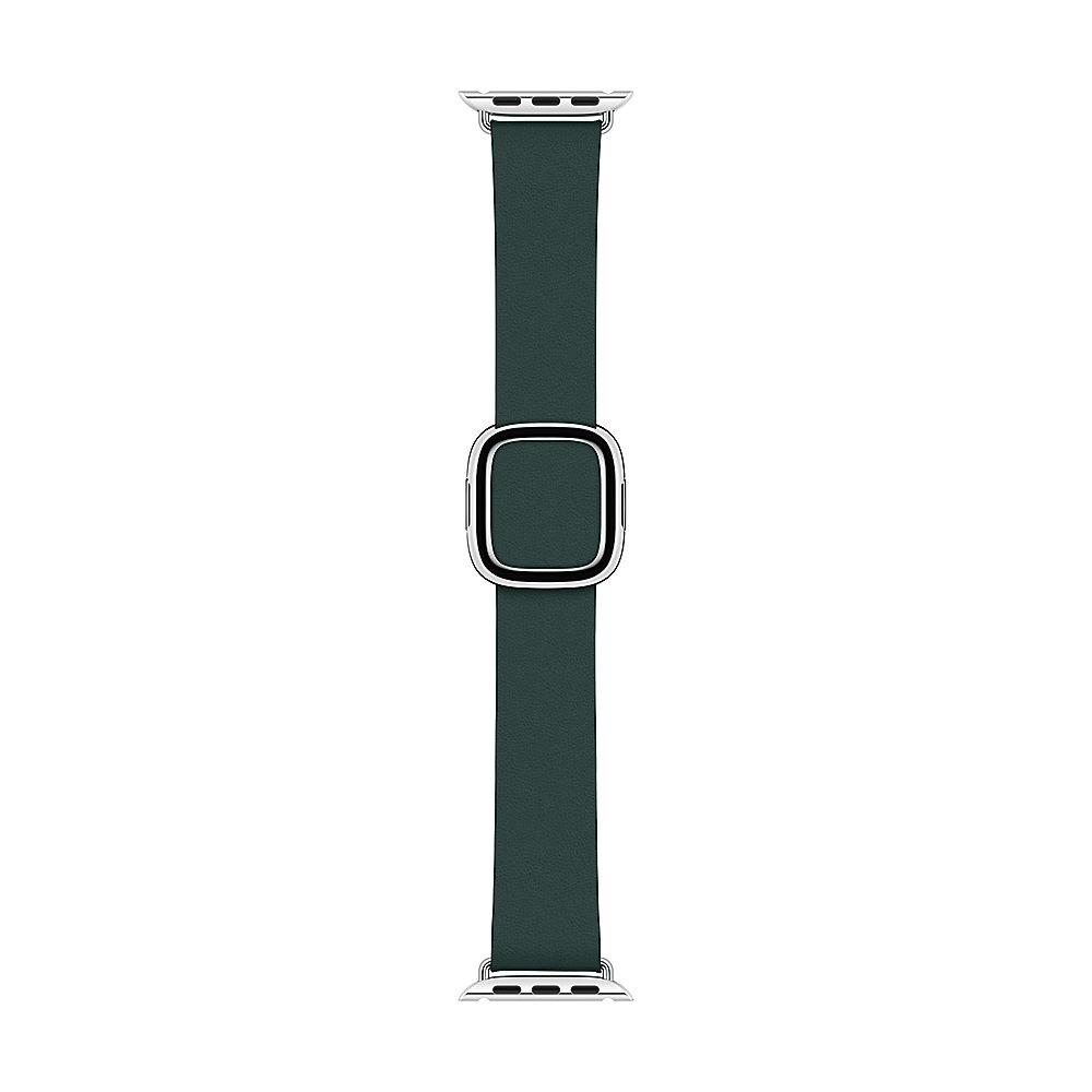 Apple Watch 40mm Modernes Lederarmband Waldgrün large