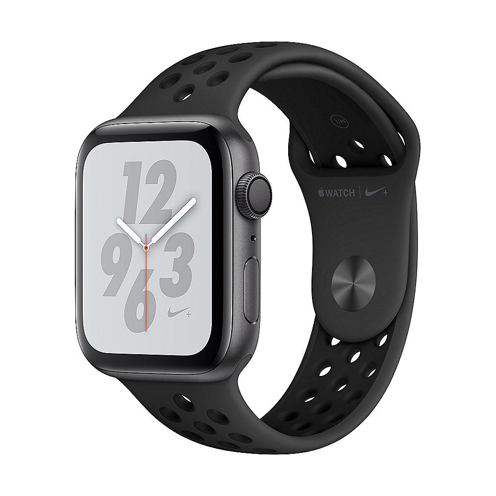 Apple Watch Nike  GPS 44mm Aluminiumgehäuse Space Grau Sportarmband Schwarz
