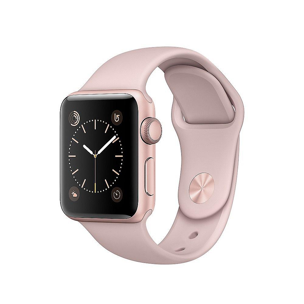 Apple Watch Series 2 38mm Aluminiumgehäuse Roségold mit Sportarmband Sandrosa