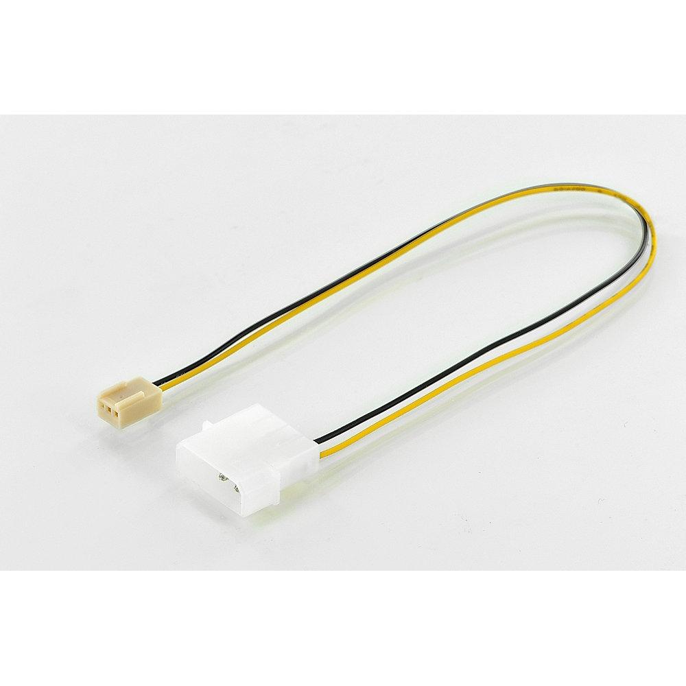 Assmann Lüfter Stromkabel 0,3m 4-pin Molex zu IDE 3-pin Molex St./Bu.