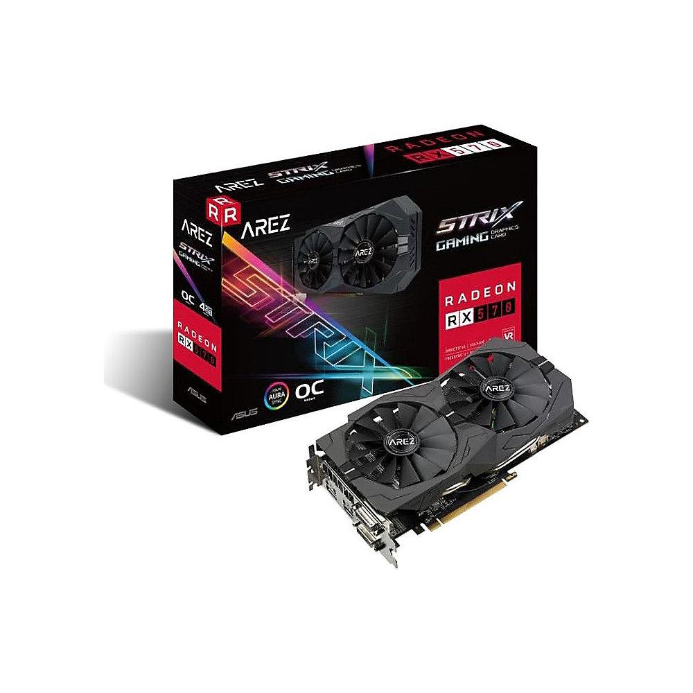 Asus AMD Radeon AREZ Strix RX 570 OC Grafikkarte 4GB GDDR5 HDMI/DP/2xDVI