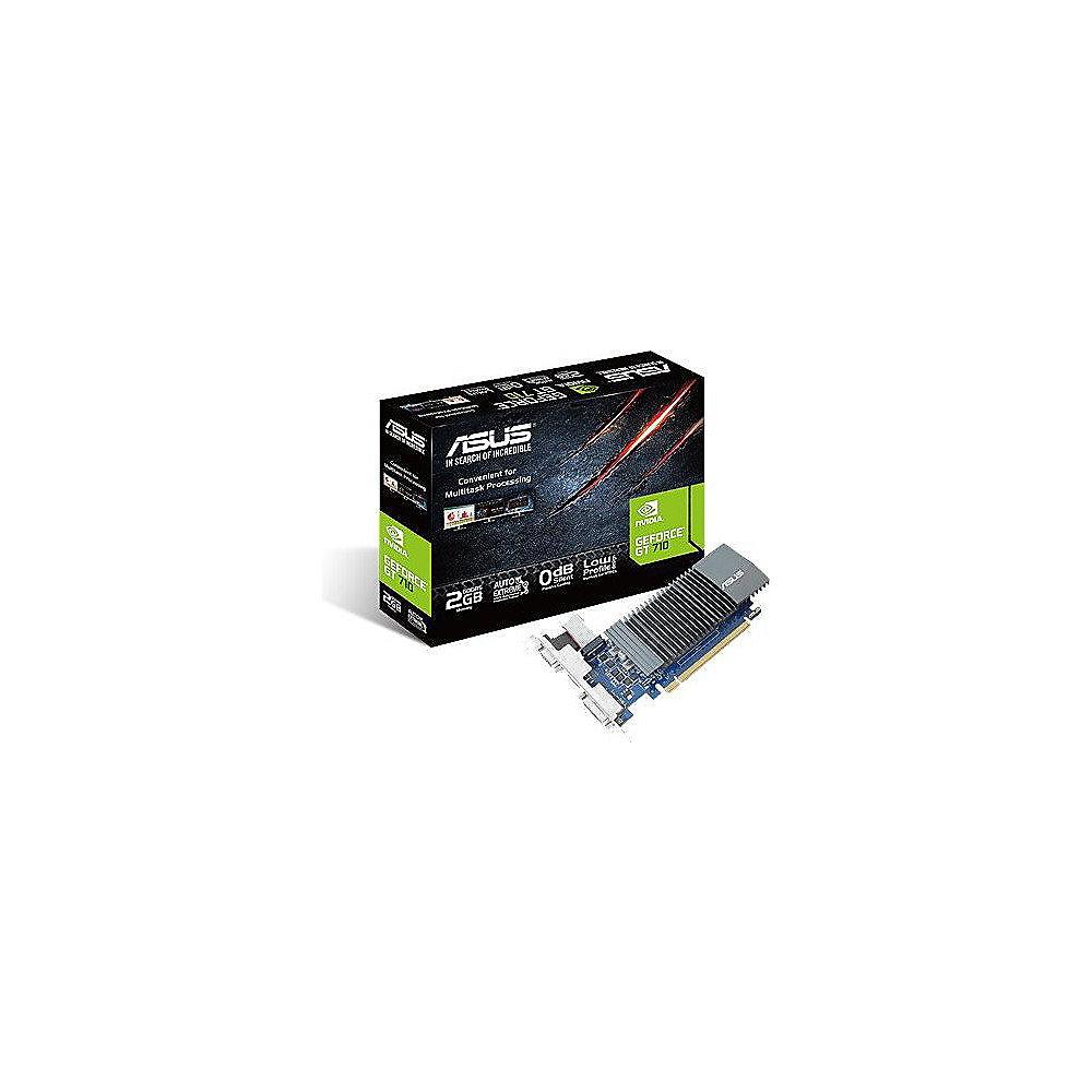 Asus GeForce GT 710-SL-2GD5 2GB PCIe DVI/HDMI/VGA passiv low profile