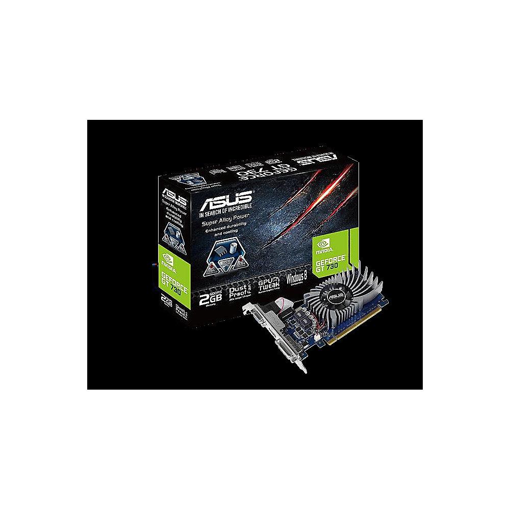Asus GeForce GT 730-2GD5-BRK 2GB GDDR5 PCIe Grafikkarte DVI/HDMI/VGA LowProfile