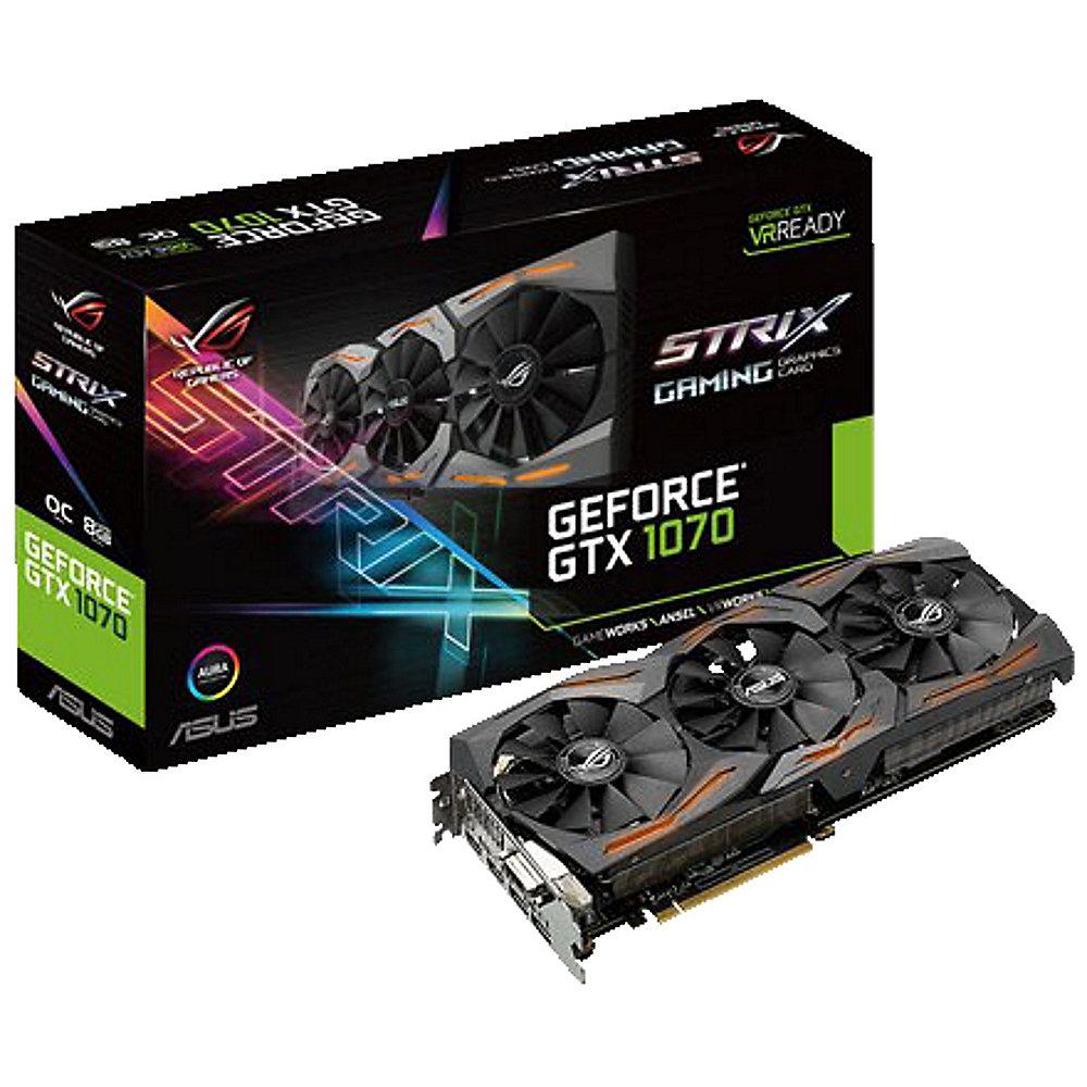 Asus GeForce GTX 1070 Strix ROG 8GB GDDR5 Grafikkarte 2xDP/2xHDMI/DVI