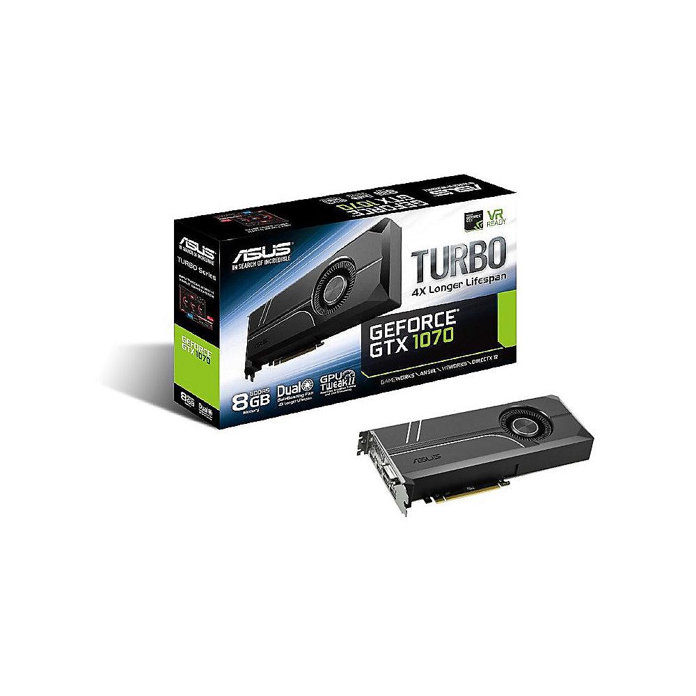 Asus GeForce GTX 1070 Turbo 8GB GDDR5 Grafikkarte 2xDP/2xHDMI/DVI