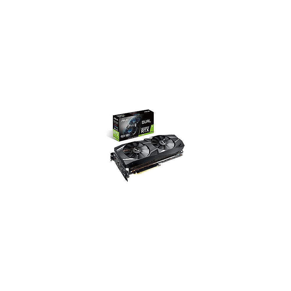 Asus GeForce RTX 2070 Dual 8 GB GDDR6 Grafikkarte 3xDP/1xHDMI/USB, Asus, GeForce, RTX, 2070, Dual, 8, GB, GDDR6, Grafikkarte, 3xDP/1xHDMI/USB