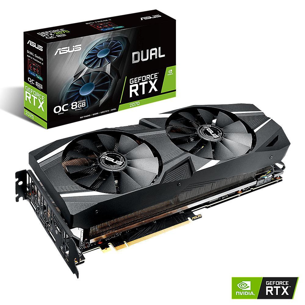 Asus GeForce RTX 2070 Dual OC 8 GB GDDR6 Grafikkarte 3xDP/1xHDMI/USB