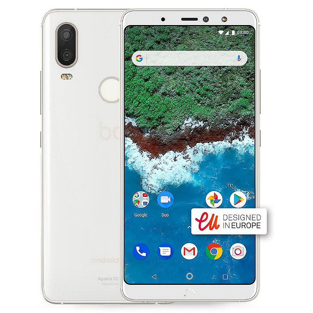 bq Aquaris X2 Pro 4GB/64GB glaze white Dual-SIM Android One 8.1 Smartphone