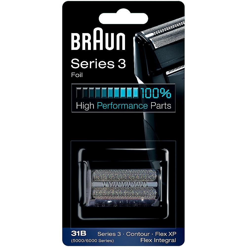 Braun Scherfolie Series 3 - 31B schwarz, Braun, Scherfolie, Series, 3, 31B, schwarz