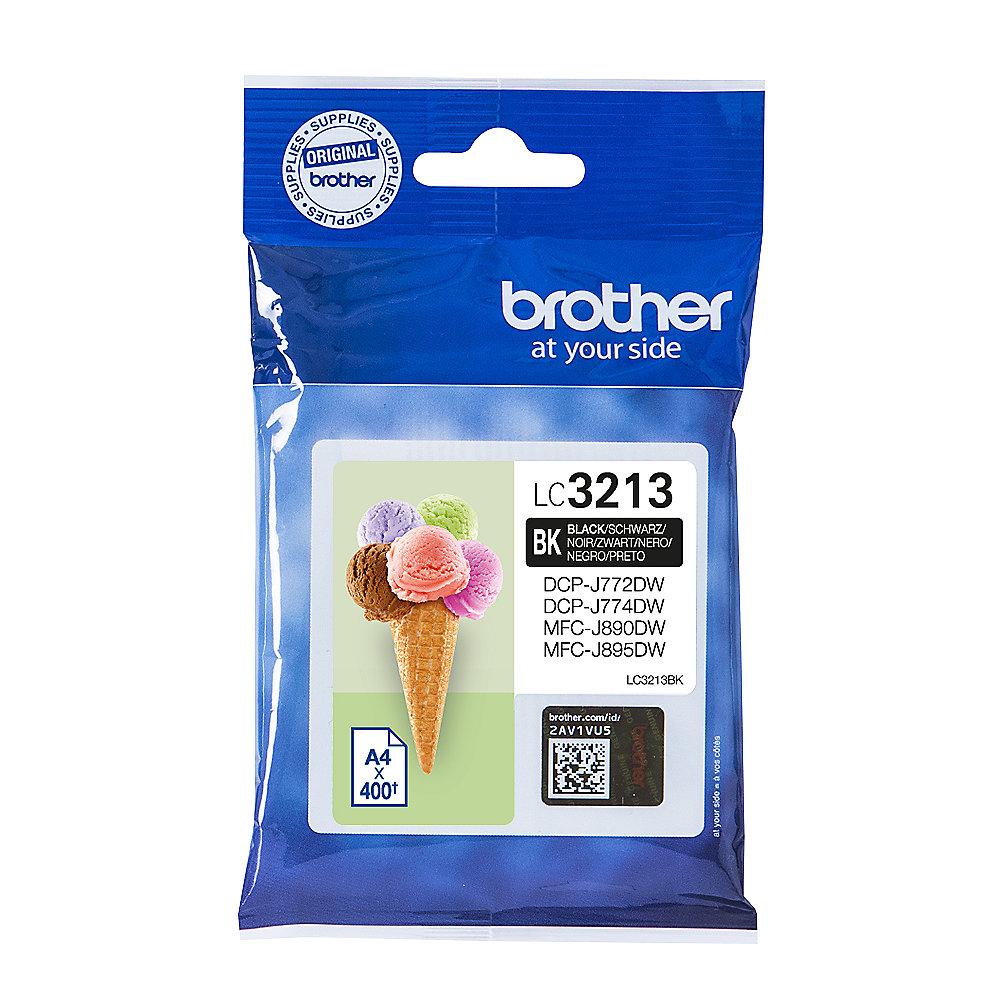 Brother LC-3213BK Original Druckerpatrone Schwarz, Brother, LC-3213BK, Original, Druckerpatrone, Schwarz