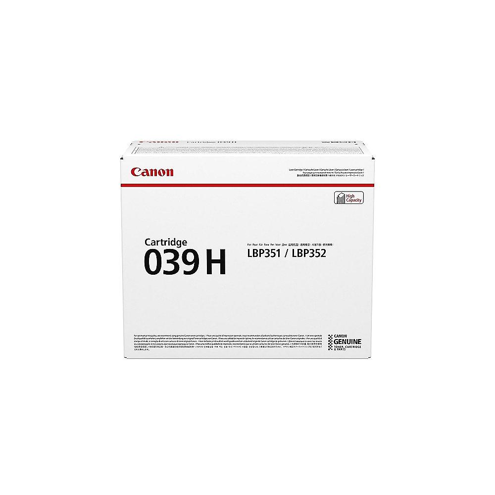 Canon 0288C001 Toner schwarz 039H hohe Kapazität 25.000 Seiten LBP351x/352x