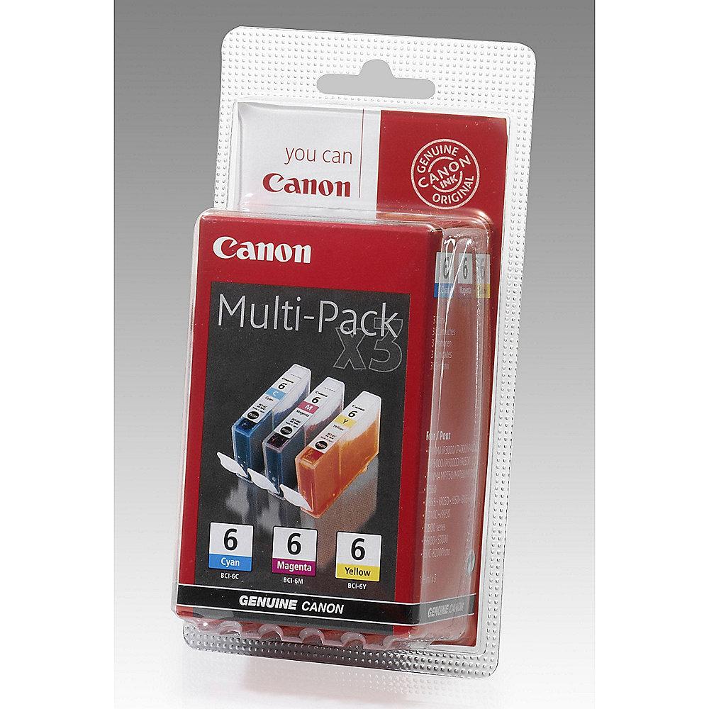 Canon 4706A022 Druckerpatrone Multipack (gelb, cyan, magenta) BCI 6
