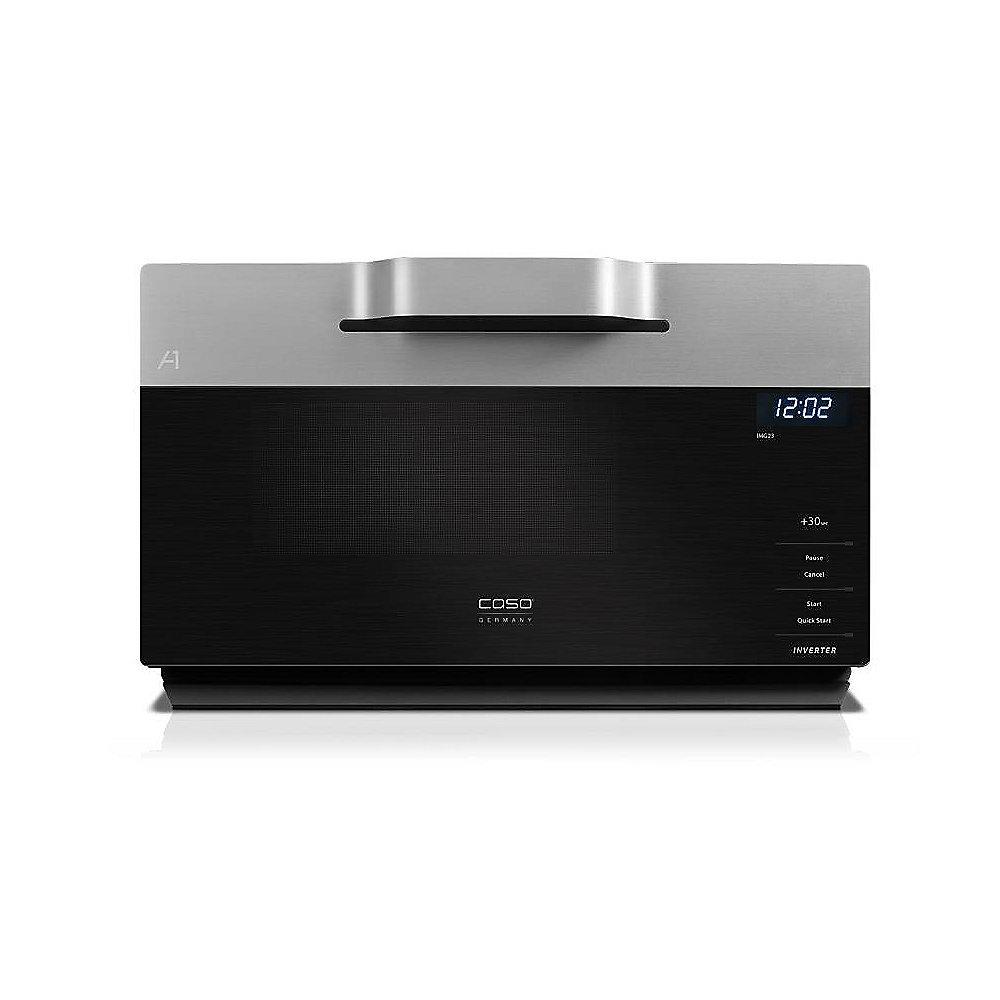 Caso IMG 25 Inverter-Mikrowelle mit Grill Schwarz/Silber