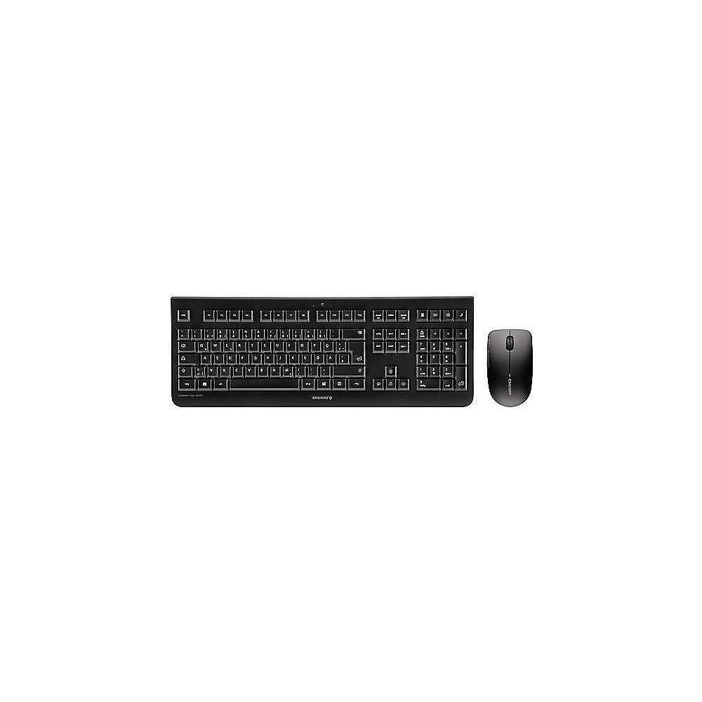 Cherry DW 3000 Maus-Tastaturkombination USB kabellos DE Layout schwarz