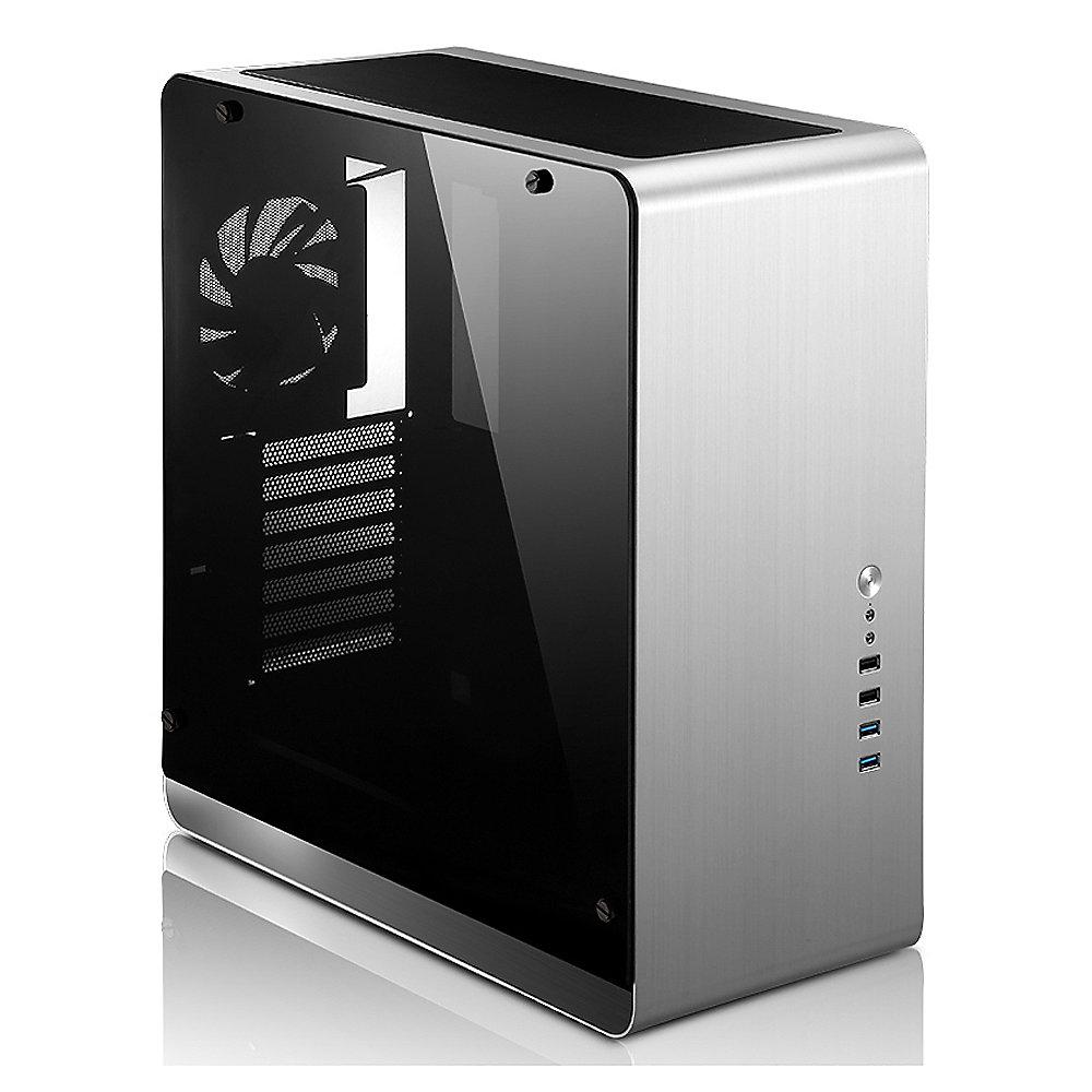 Cooltek Jonsbo UMX4 Silver Window RGB Midi Tower mATX Gaming Gehäuse