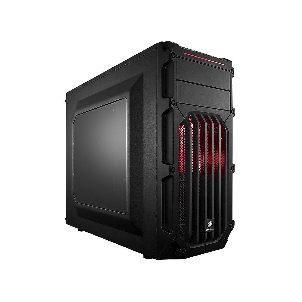 Corsair Carbide SPEC-03 Mid Tower Gaming Gehäuse mit roter LED schwarz (ohne NT)