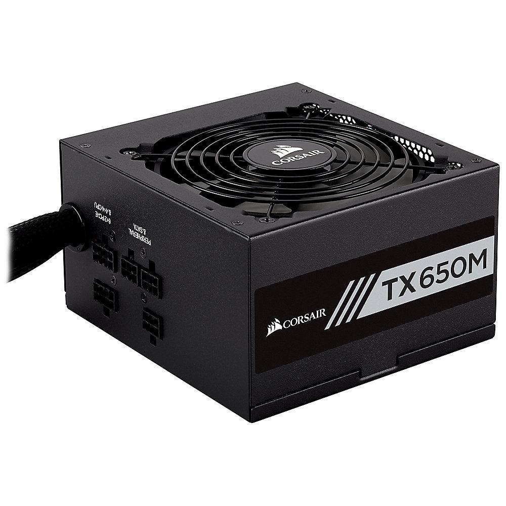 Corsair TX Series TX650M ATX 2.4 EPS 2.92 aktiv PFC Netzteil 80  Gold (modular)