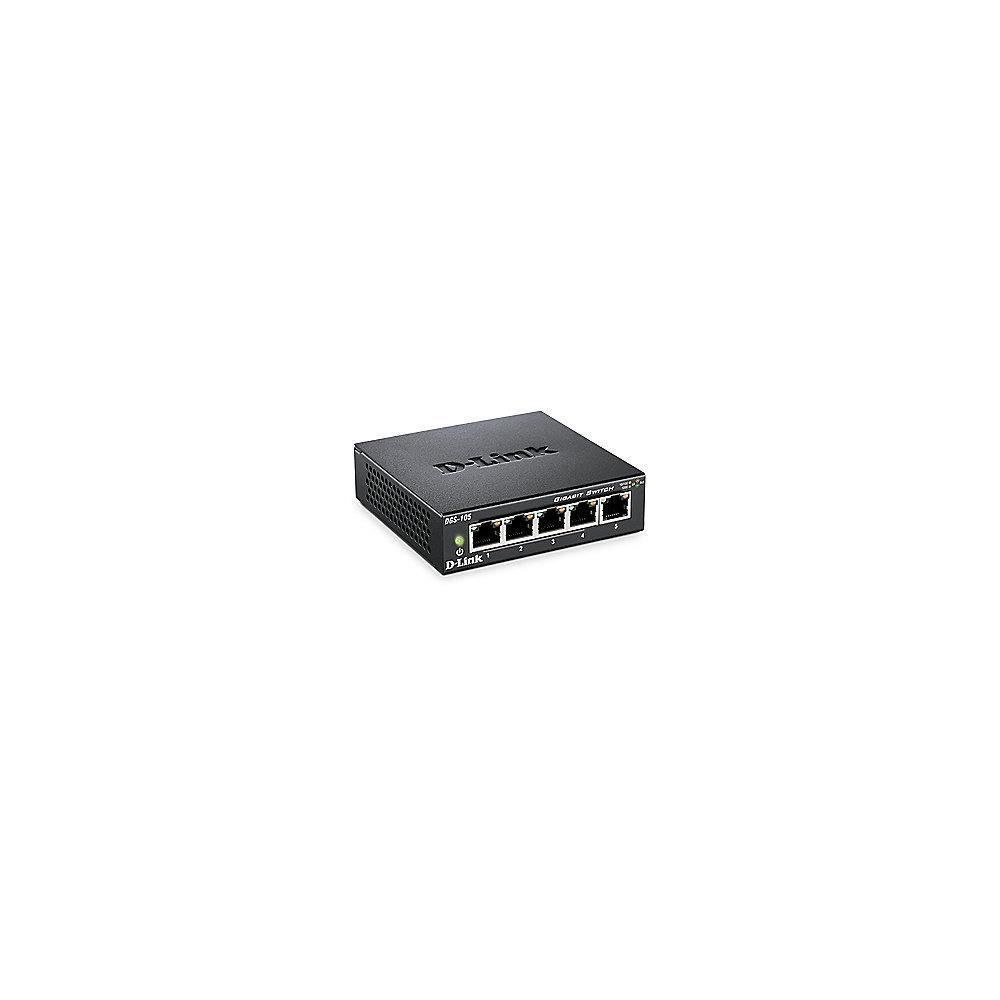 D-Link DGS-105 5-Port Desktop Gigabit Switch