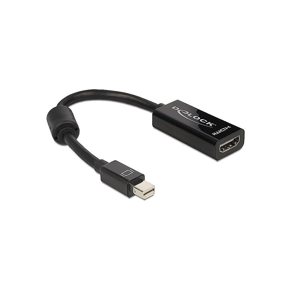 DeLOCK Adapter mini DisplayPort 1.1 St. zu HDMI Bu. passiv 65099 schwarz, DeLOCK, Adapter, mini, DisplayPort, 1.1, St., HDMI, Bu., passiv, 65099, schwarz
