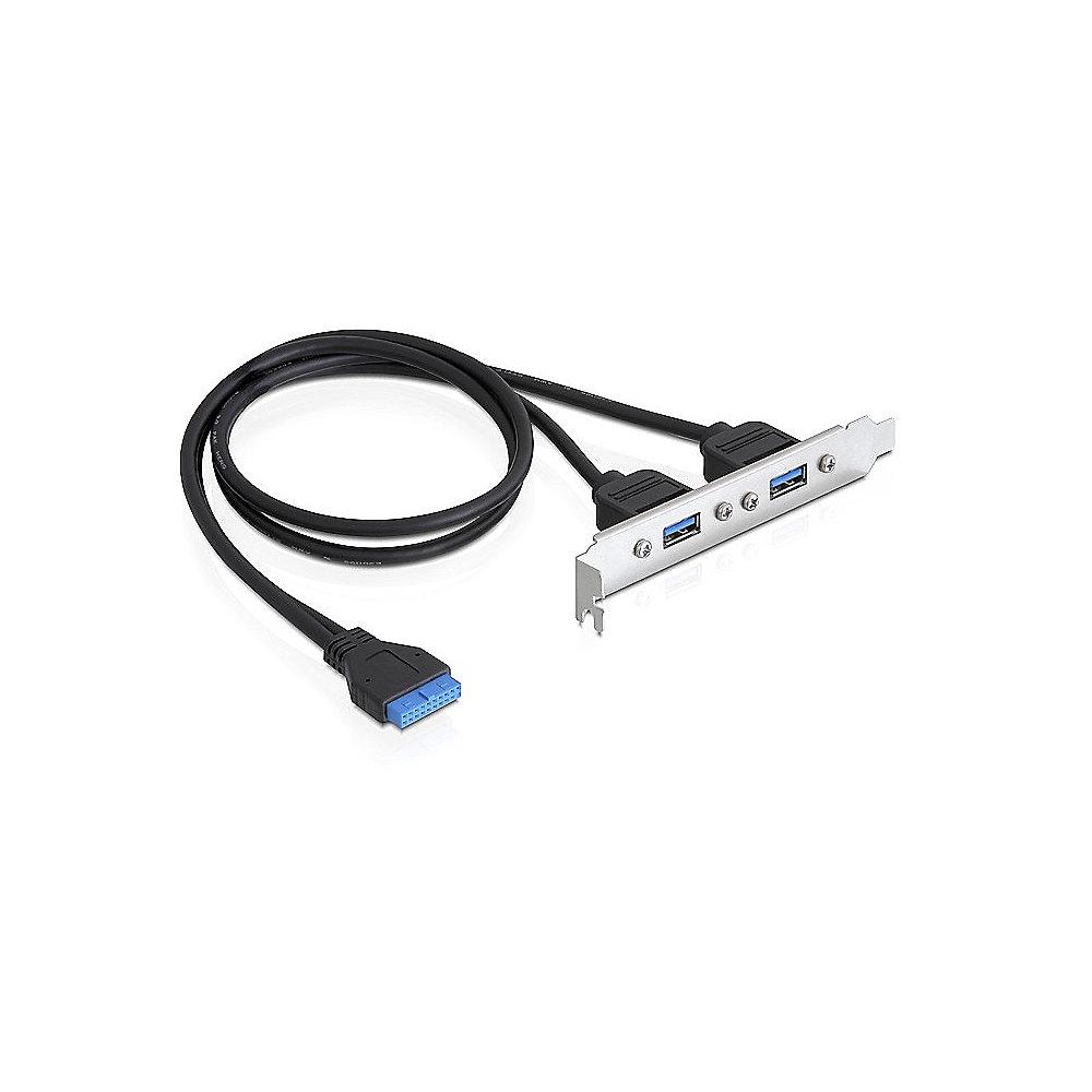 DeLOCK Slotblech USB3.0 2x extern/ 1x Pinheader intern 82963