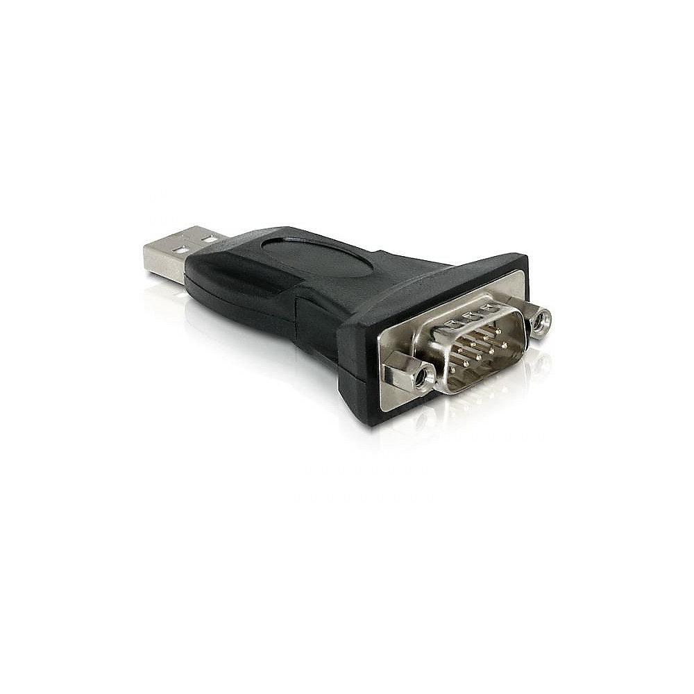 DeLOCK USB 2.0 zu Seriell Adapter (DB9) St./St. 61460 schwarz