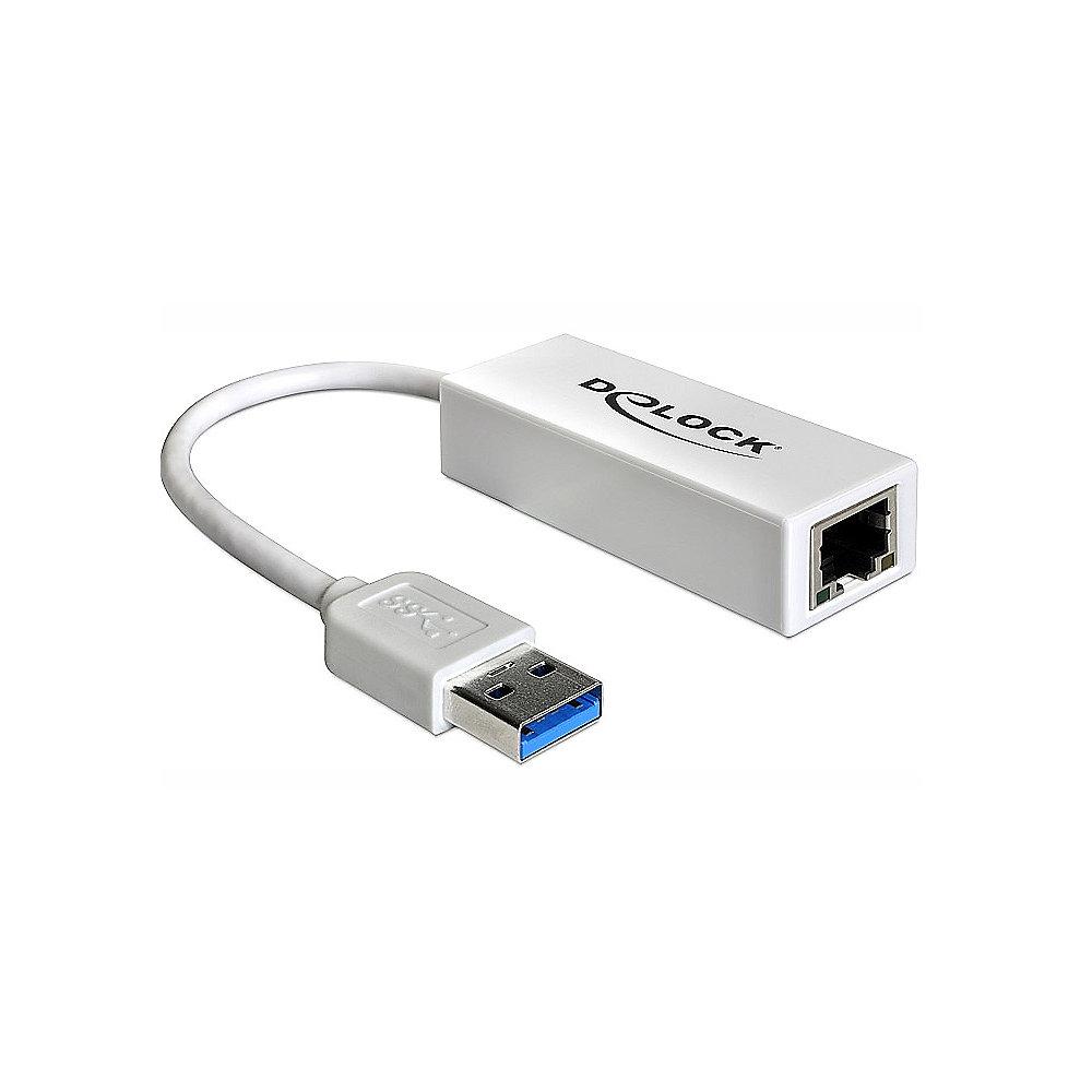 DeLOCK USB 3.0 Adapter zu Ethernet RJ45 10/100/1000 62417 weiß