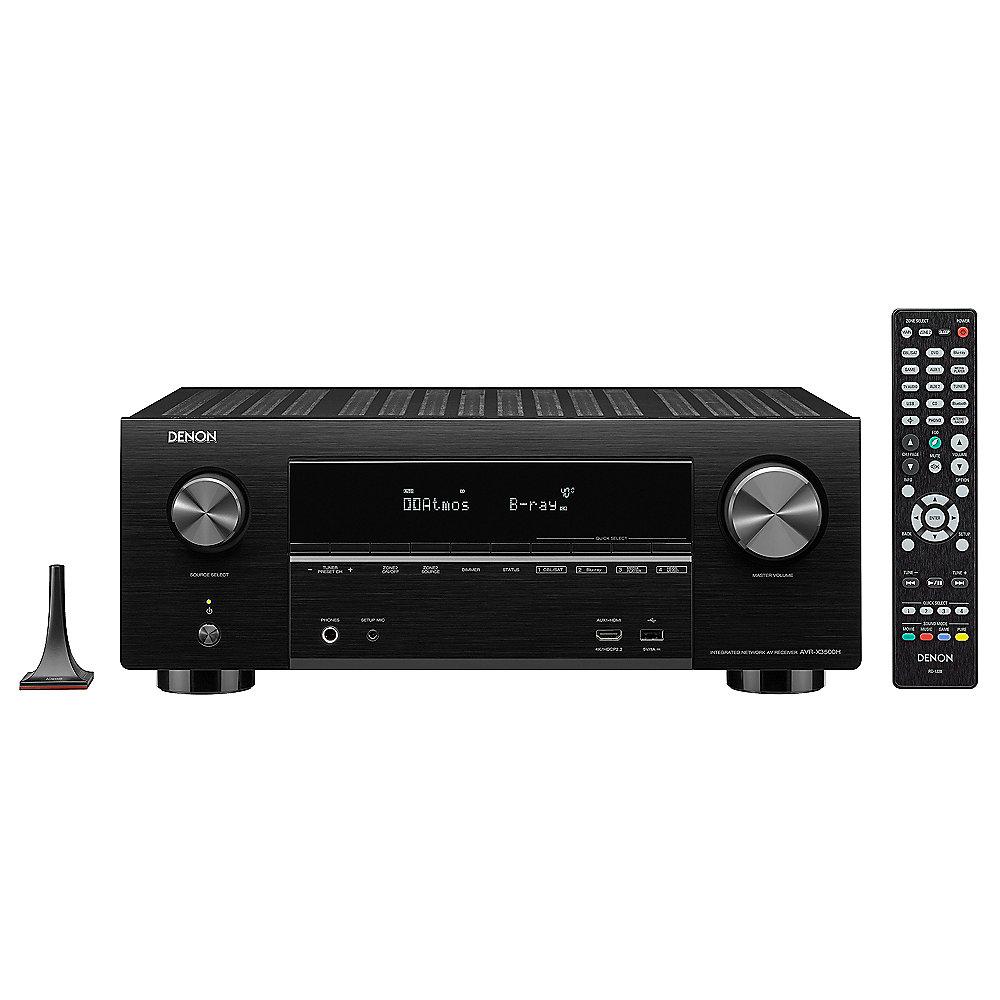 Denon AVR-X3500H 7.2 AV Receiver Schwarz 4K DLNA BT WLAN HEOS Alexa