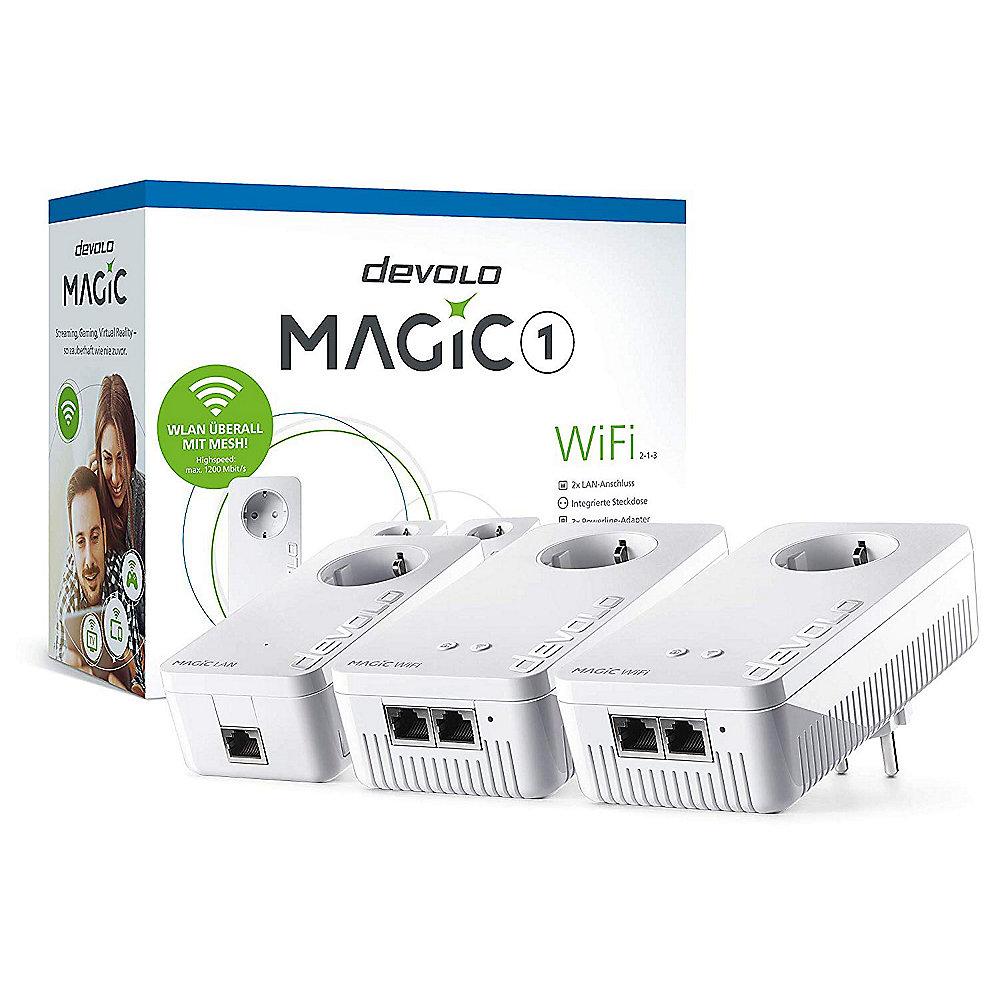 devolo Magic 1 WiFi 2-1-3 MultiroomKit (2xWiFi 1xLAN 1200mbps Powerline Adapter)