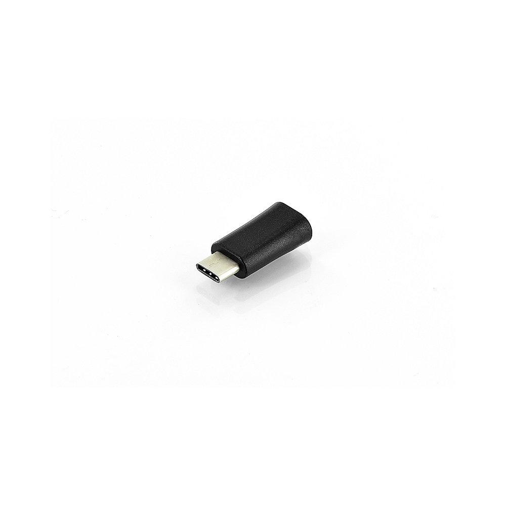 DIGITUS USB Adapter Typ-C zu mikro B High Speed St./Bu. schwarz