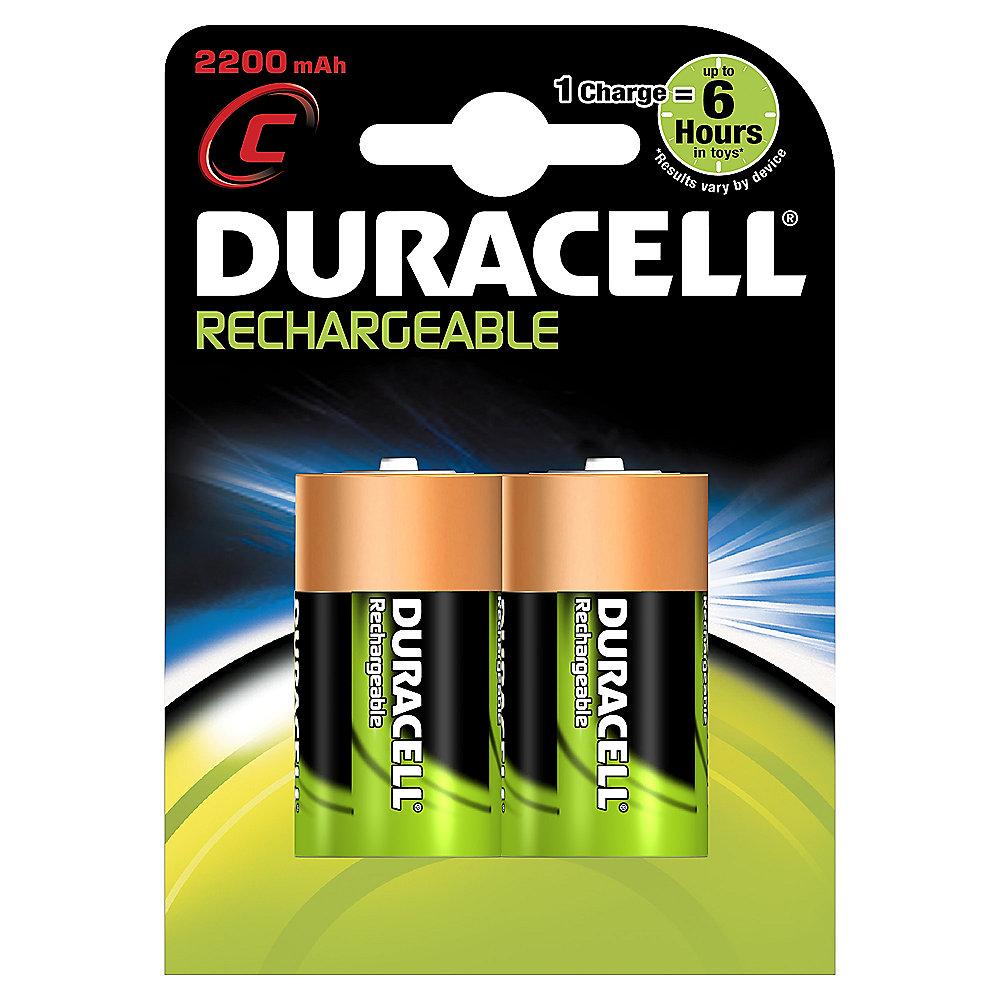 DURACELL Rechargeable Akku Baby C HR14 2200mAh 2er Blister