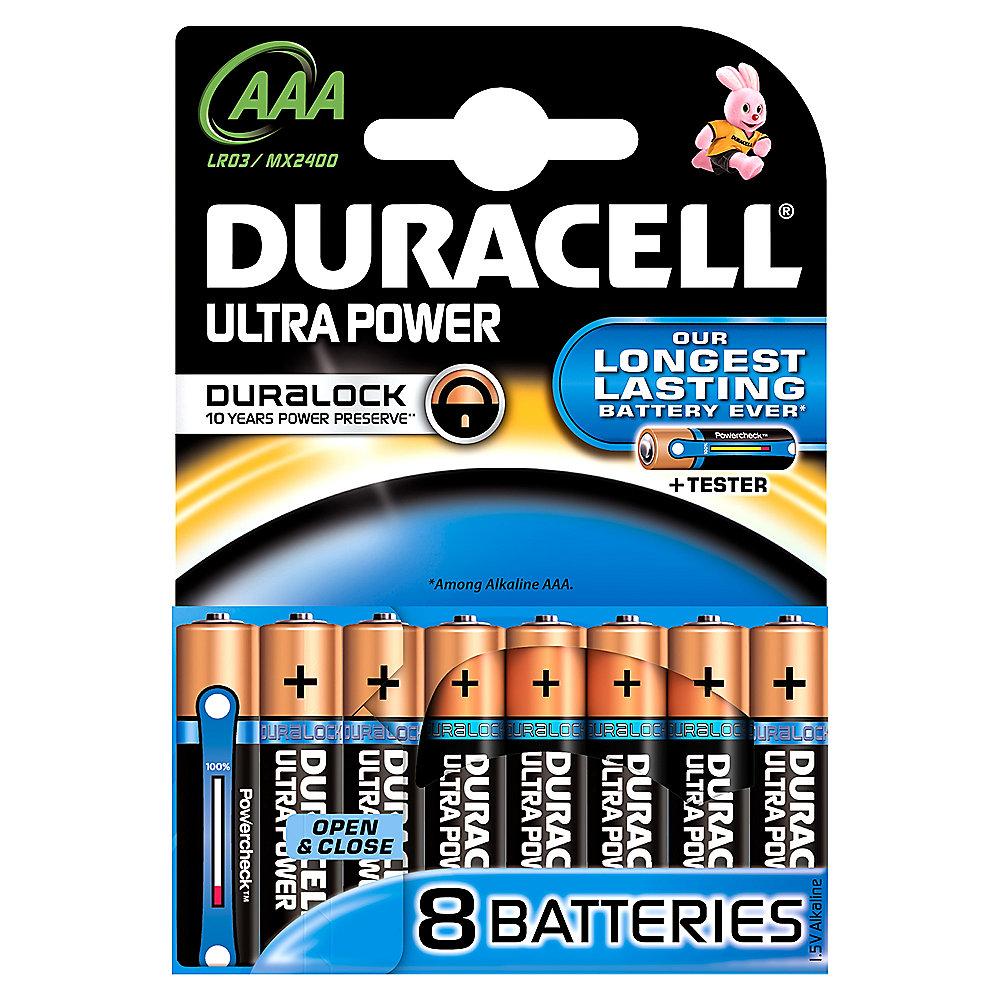 DURACELL Ultra Power Batterie Micro AAA LR3 8er Blister, DURACELL, Ultra, Power, Batterie, Micro, AAA, LR3, 8er, Blister
