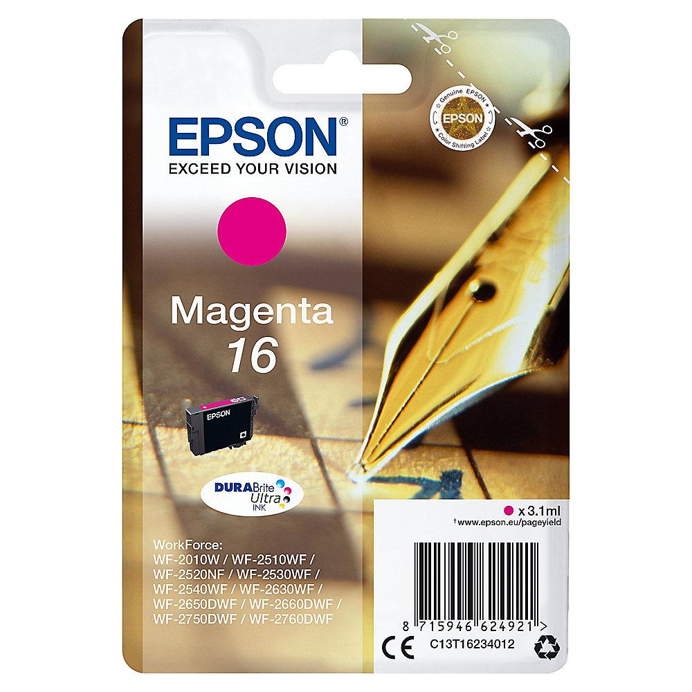 Epson 16 Original Druckerpatrone Magenta T1623