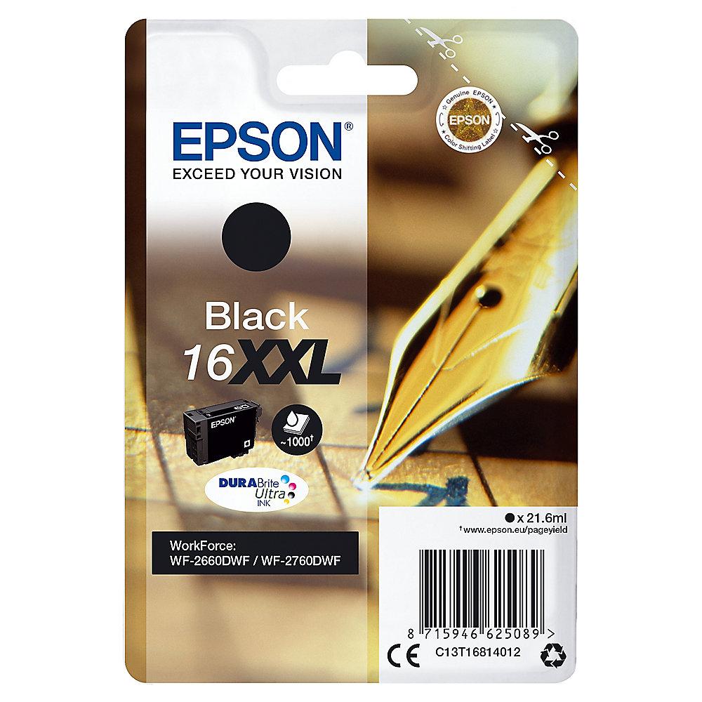 Epson 16XXL Original Druckerpatrone Schwarz extra hohe Kapazität T1681