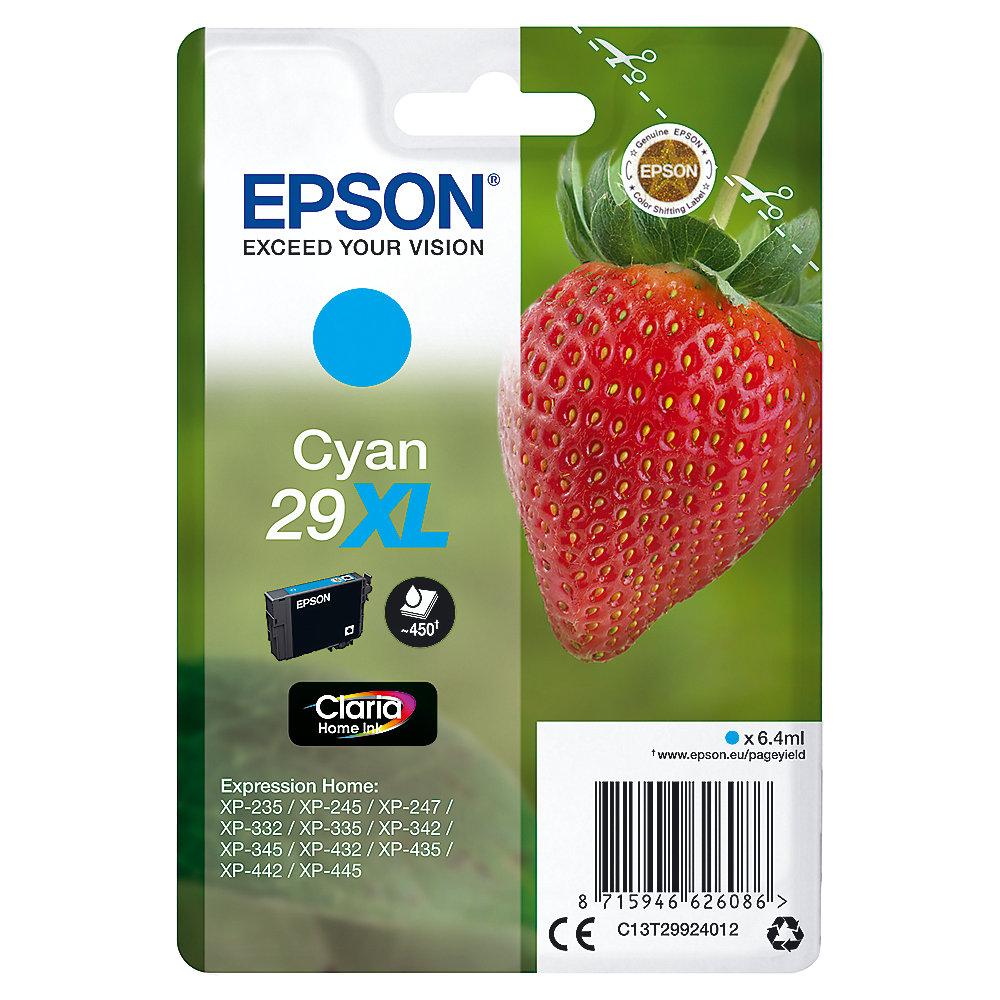 Epson 29XL Original Druckerpatrone Cyan T2992