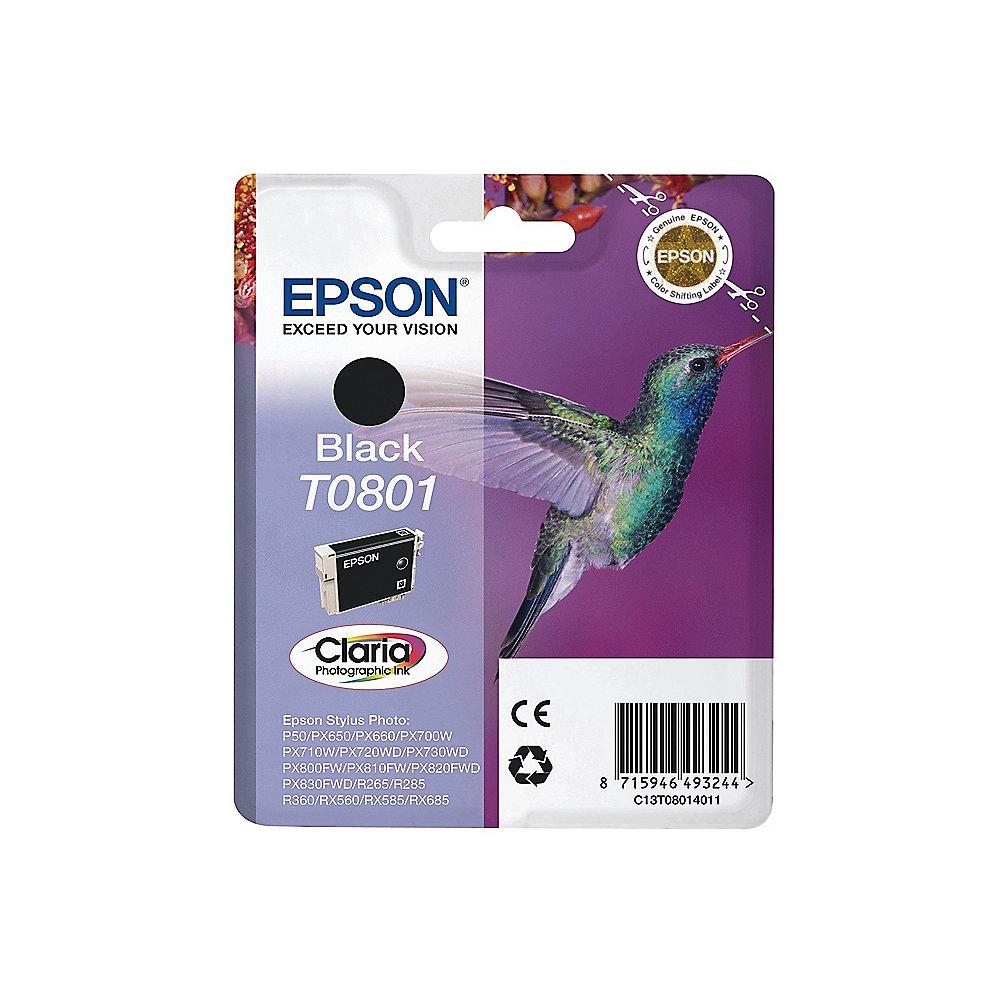 Epson C13T08014011 Druckerpatrone T0801 schwarz