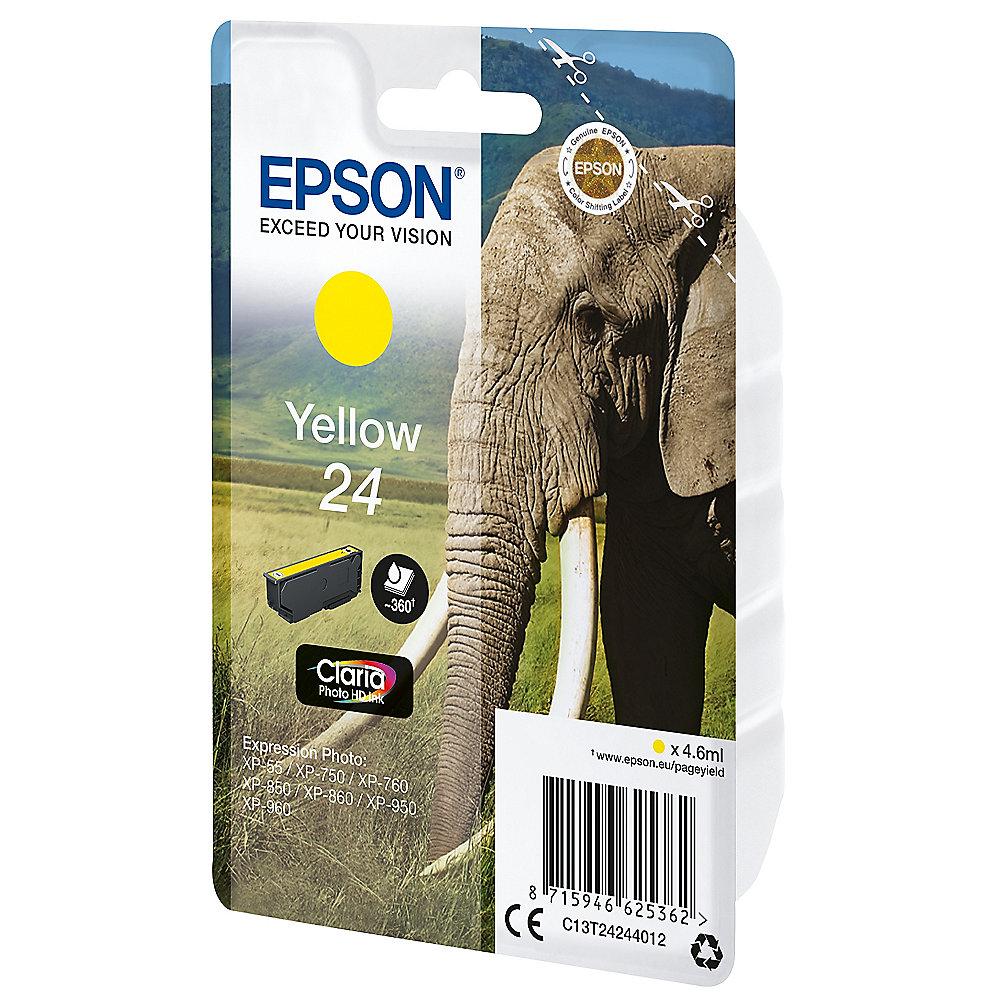 Epson C13T24244012 Druckerpatrone 24 Claria Photo HD gelb