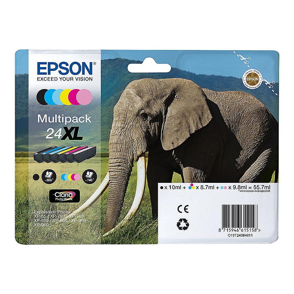 Epson C13T24384011 Druckerpatrone Multipack 24XL (BK, C, M, Y, HM, HC)