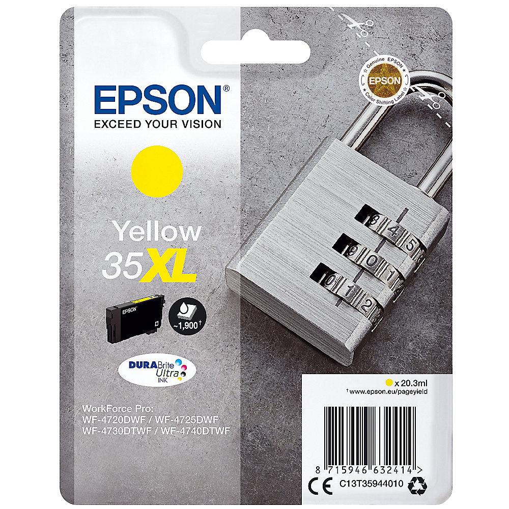 Epson C13T35944010 Druckerpatrone 35XL gelb hohe Kapazität