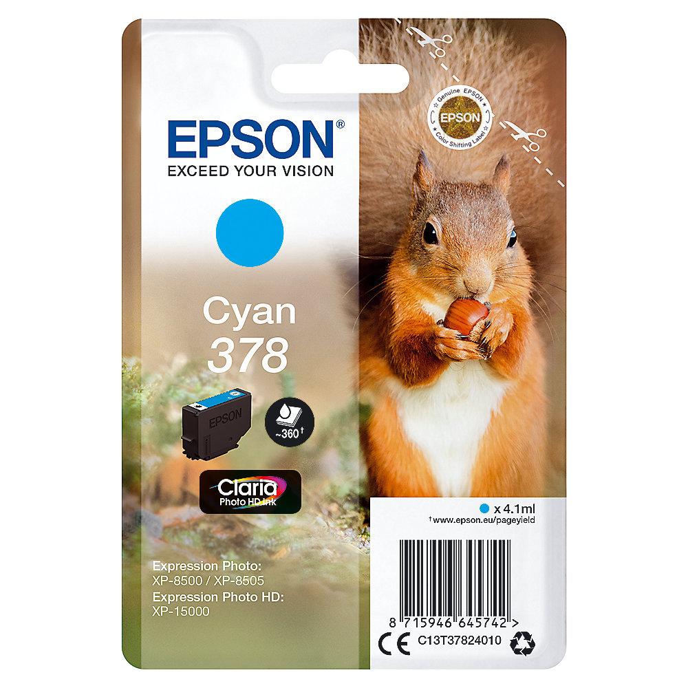 Epson C13T37824010 Druckerpatrone 378 Cyan ca. 360 Seiten