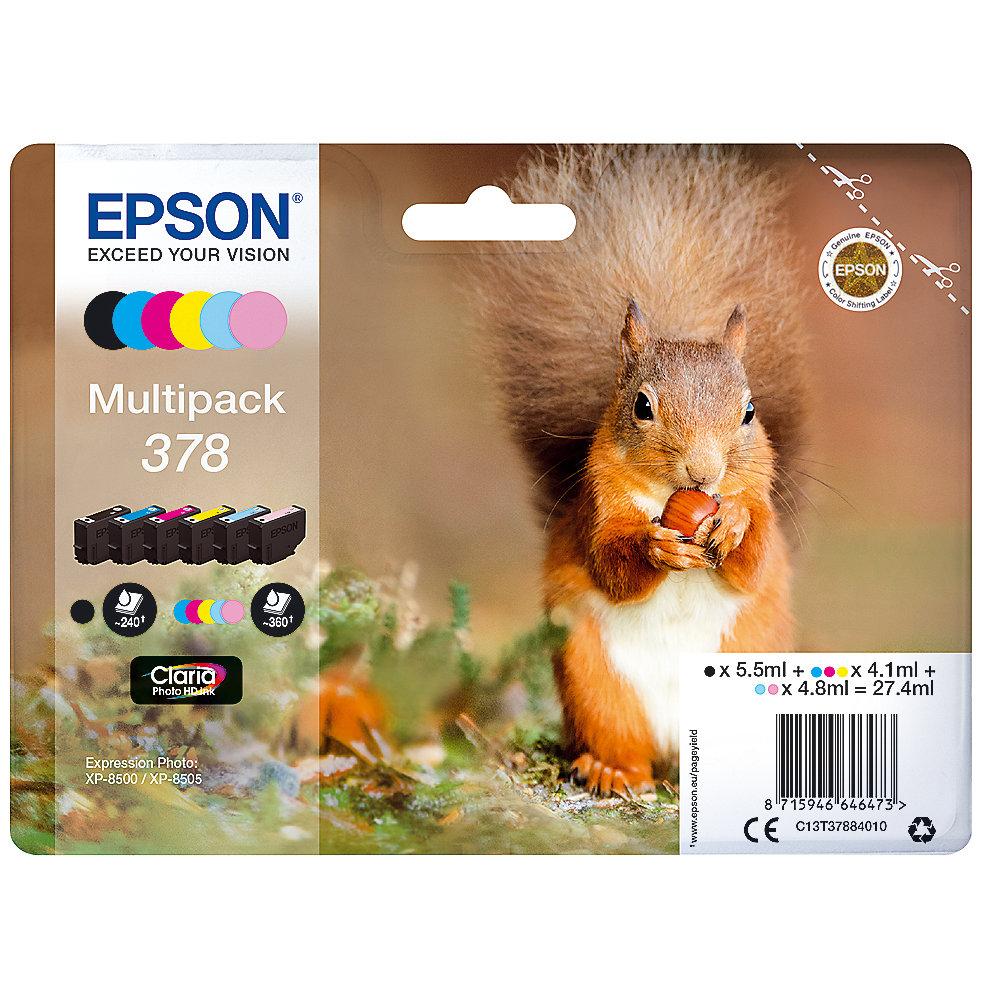 Epson C13T37884010 Druckerpatronen Multipack 378 BK, C, M, Y, LC, LM