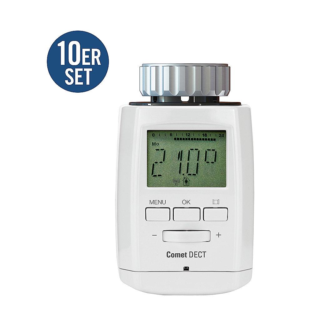 EUROtronic 10er SET Comet DECT Heizkörperthermostat für AVM FRITZ!Box weiß