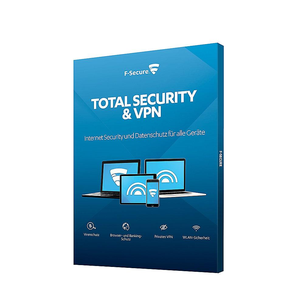 F-Secure Total Security VPN 5 Geräte 1Y (Version 2018) Box