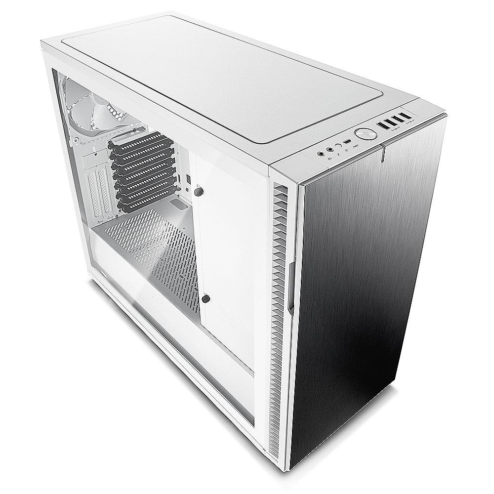 Fractal Design Define R6 USB-C White TG ATX Gaming Gehäuse, schallgedämmt