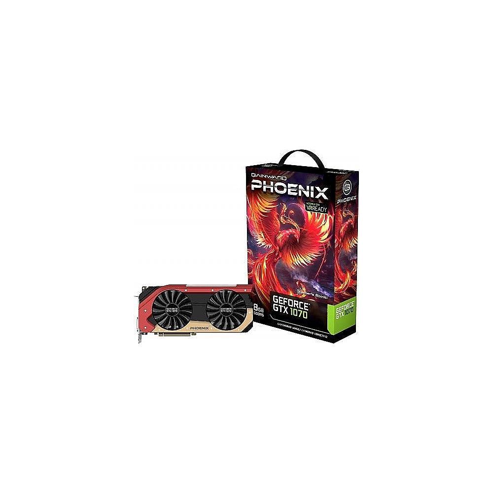 Gainward GeForce GTX 1070 Phoenix 8GB GDDR5 Grafikkarte DVI/HDMI/3xDP, Gainward, GeForce, GTX, 1070, Phoenix, 8GB, GDDR5, Grafikkarte, DVI/HDMI/3xDP