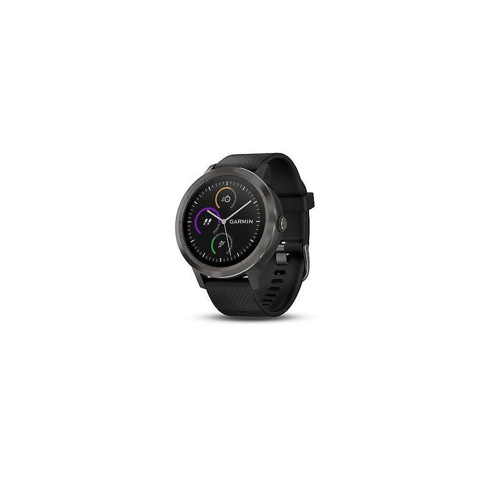 Garmin vivoactive 3 Smartwatch Schwarz/Schiefer, Garmin, vivoactive, 3, Smartwatch, Schwarz/Schiefer