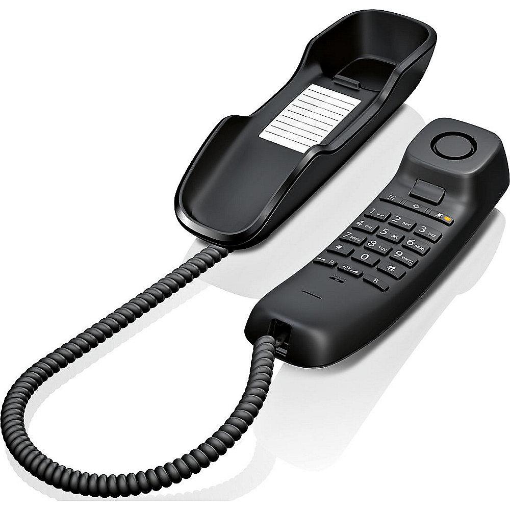 Gigaset DA210 schnurgebundenes Festnetztelefon (analog), schwarz