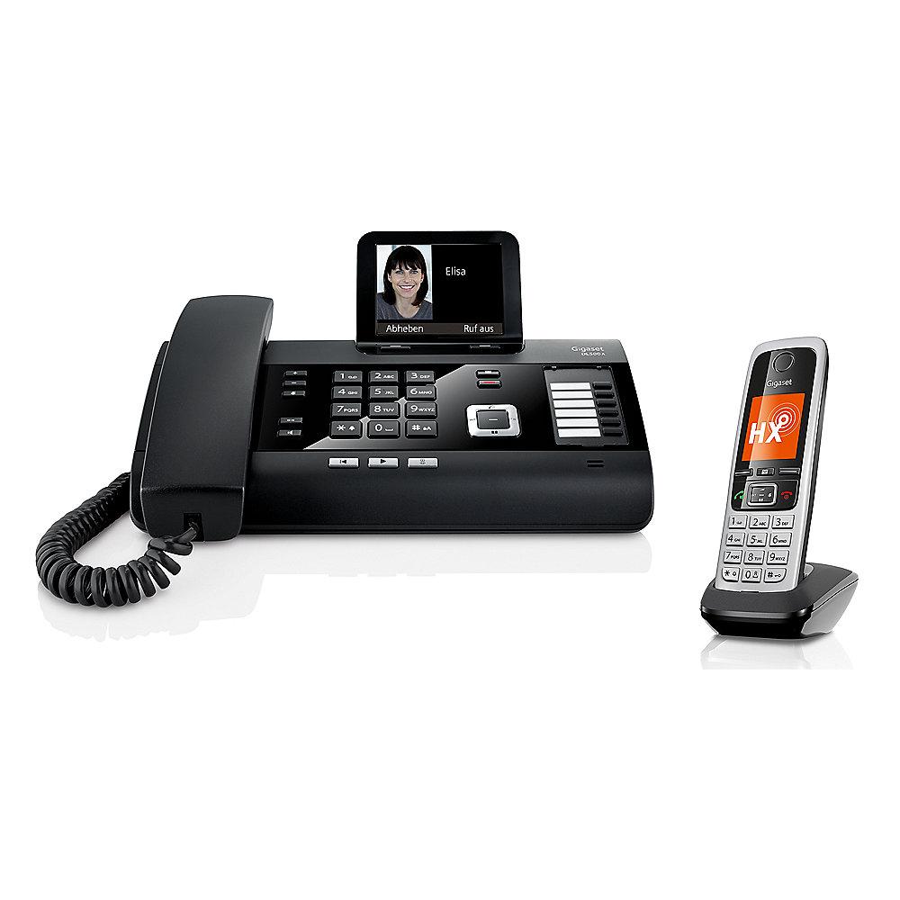 Gigaset DL500A   C430HX schnurloses Festnetztelefon (analog) mit Mobilteil   AB, Gigaset, DL500A, , C430HX, schnurloses, Festnetztelefon, analog, Mobilteil, , AB