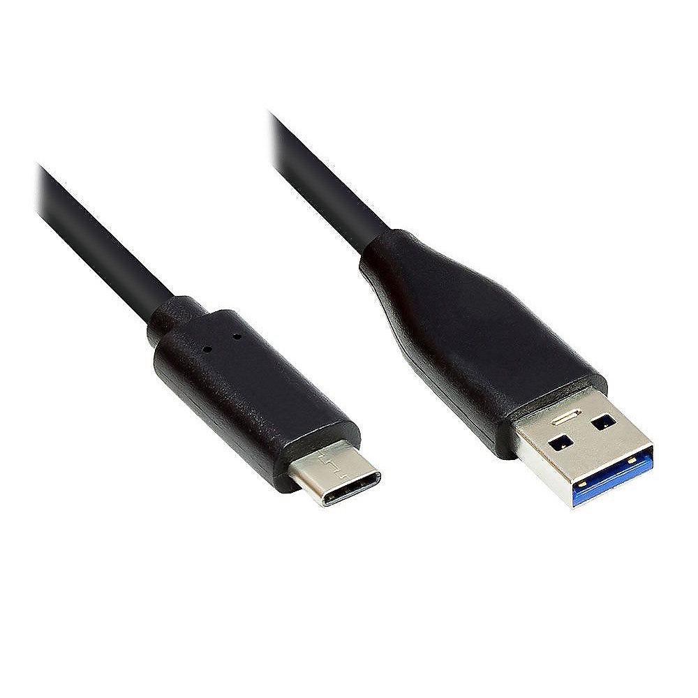 Good Connections Anschlusskabel 2m USB 3.0 USB-C zu USB 3.0 A schwarz
