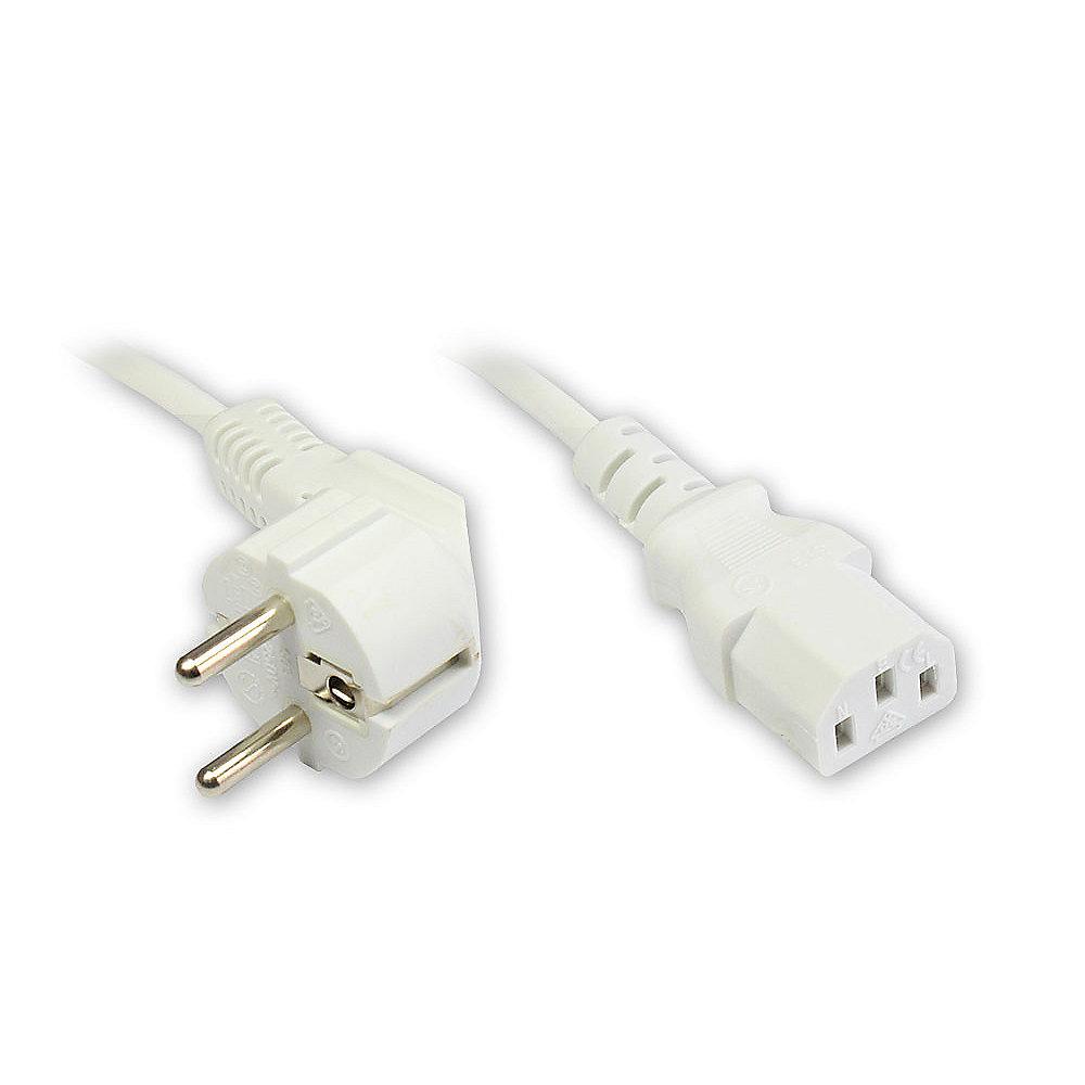 Good Connections Netzkabel 1,8m Schutzkontakt-Stecker zu Kaltgeräte-Buchse weiß