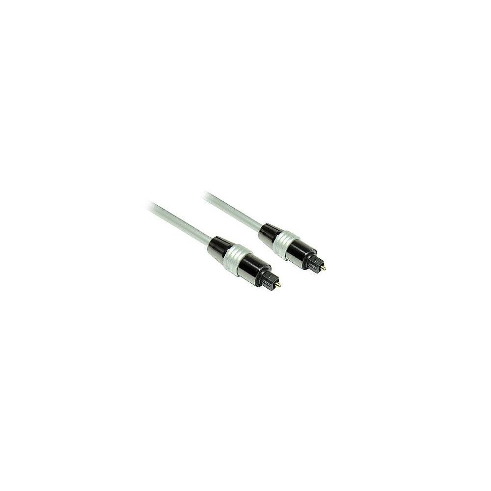 Good Connections Optisches Digital-Audiokabel 10m HQ Toslink St./ St. grau